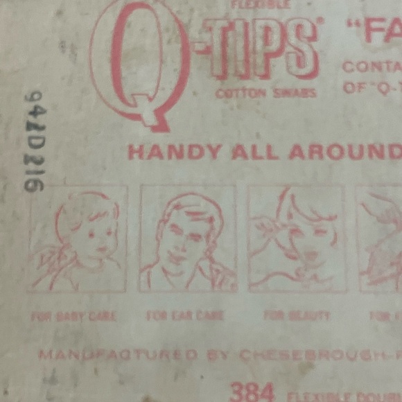 Vintage Q-Tip Box Family Chest Pink Decor 70’s - Picture 15 of 15